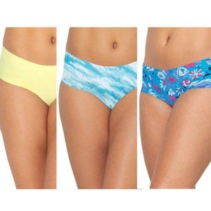 No Boundaries Junior’s No Show Hipster Panty, 3-Pack Size XXXL (21)